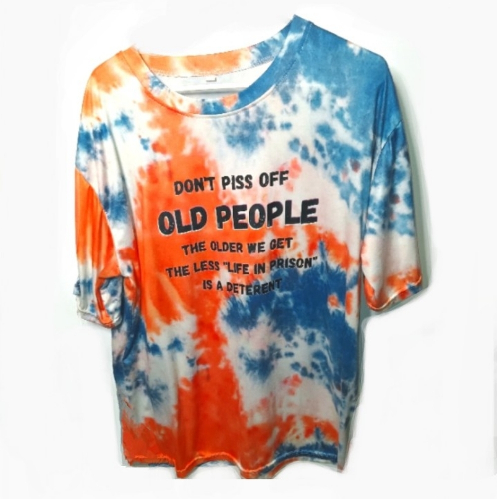 Don't Piss Off Old People graphic tee